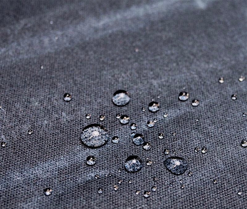 Blue Waxed Cotton Fabric