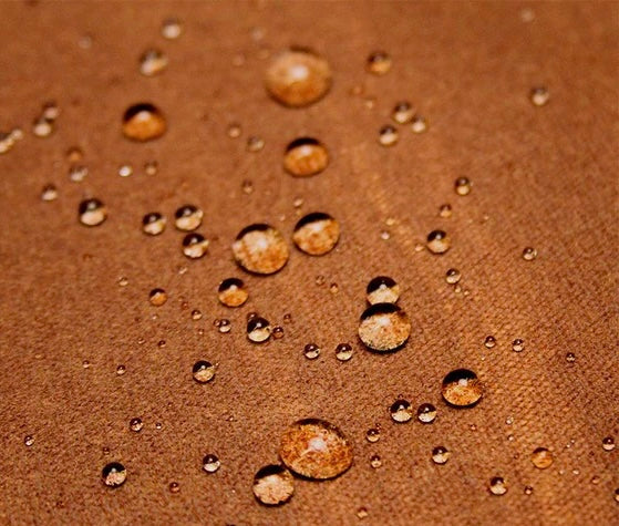 Brown Waxed Cotton Fabric