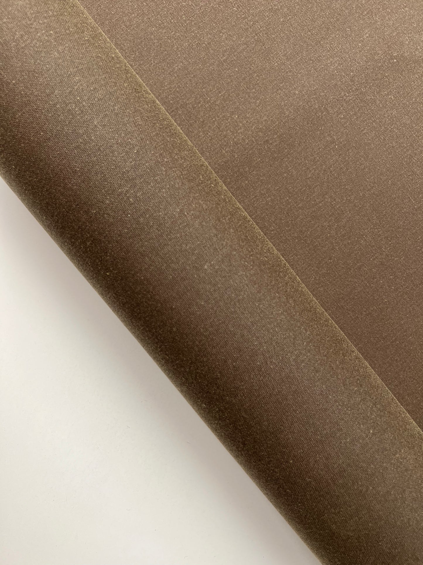 Dark brown Waxed Cotton Fabric