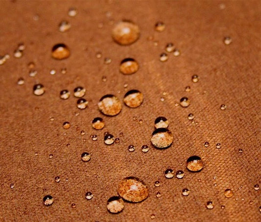 Brown Waxed Cotton Fabric