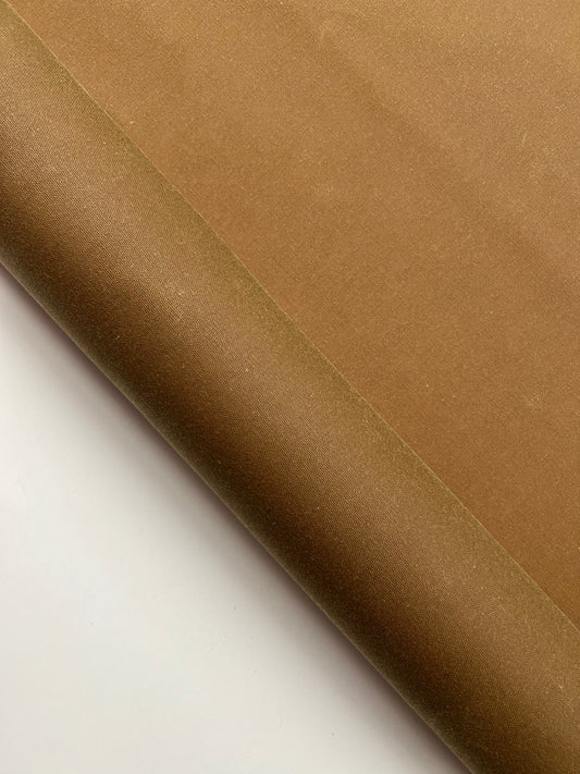 Brown Waxed Cotton Fabric