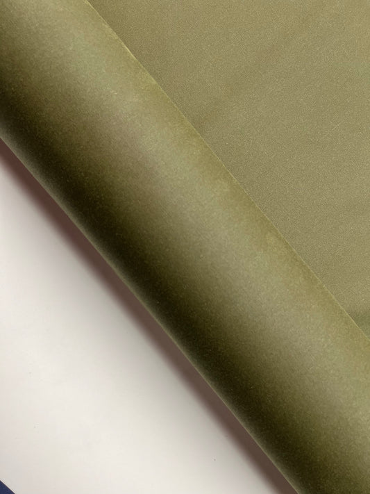 Green Waxed Cotton Fabric