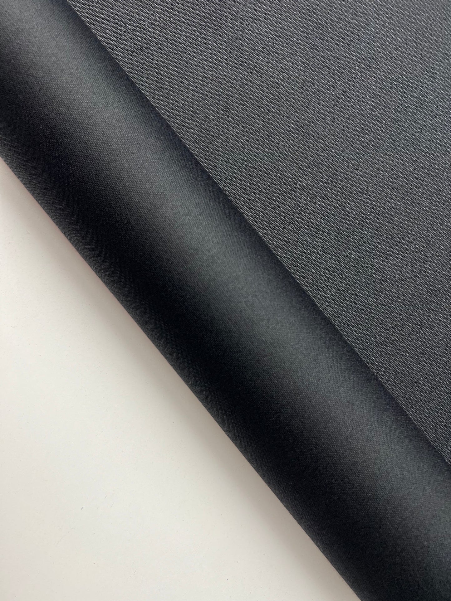 Black Waxed Cotton Fabric